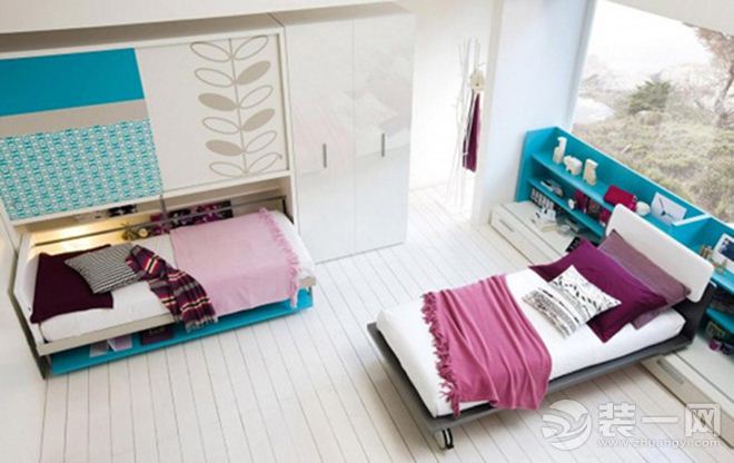 小户型卧室节省空间妙招 壁桌床效果图展示二