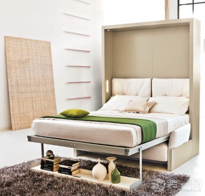 小户型卧室节省空间妙招 沙发壁床效果图展示二
